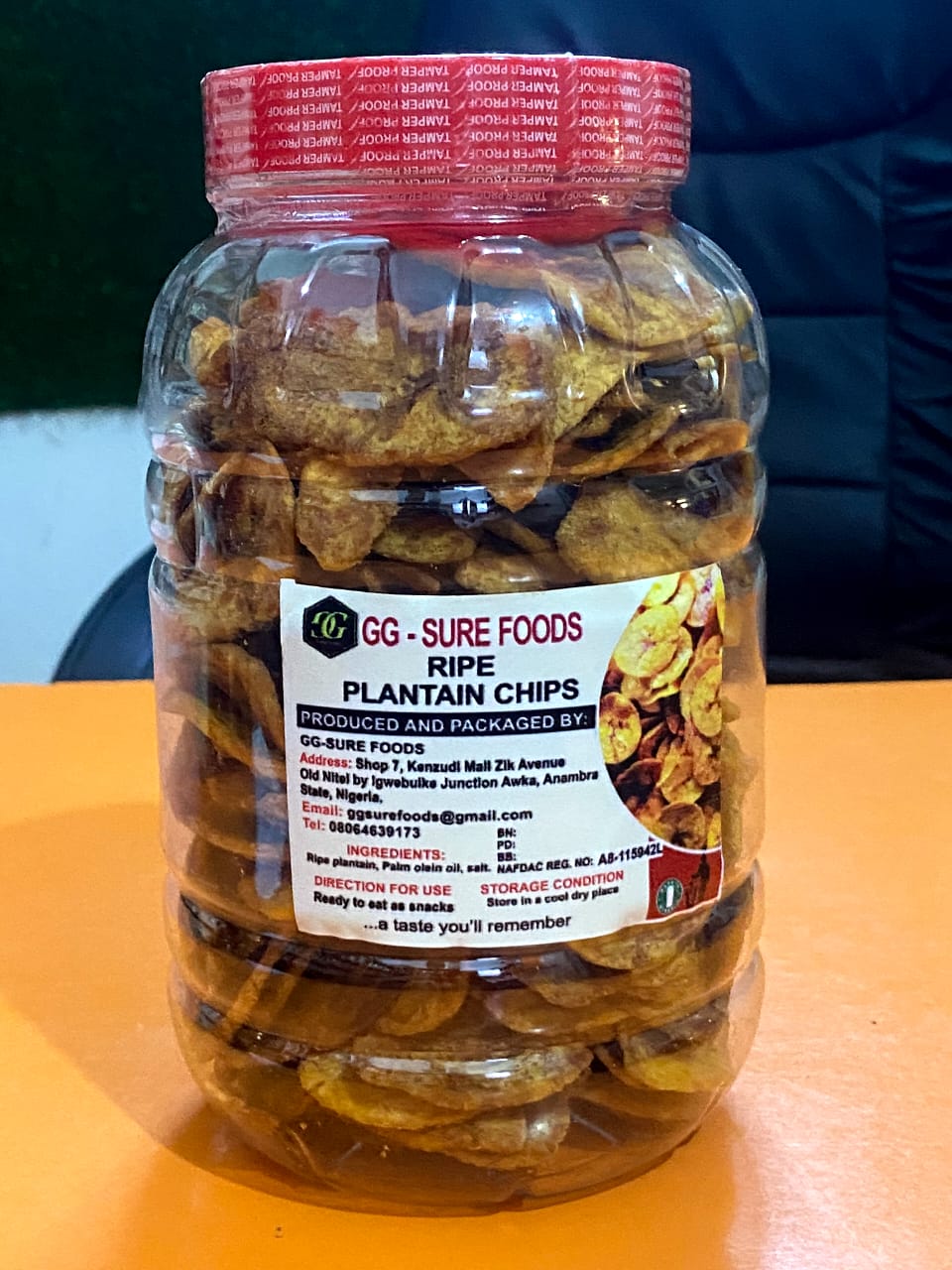 Plantain chips 550g